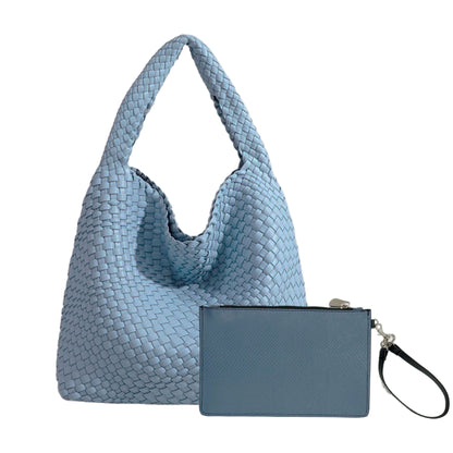 Camila Hobo Tote - Baby Blue