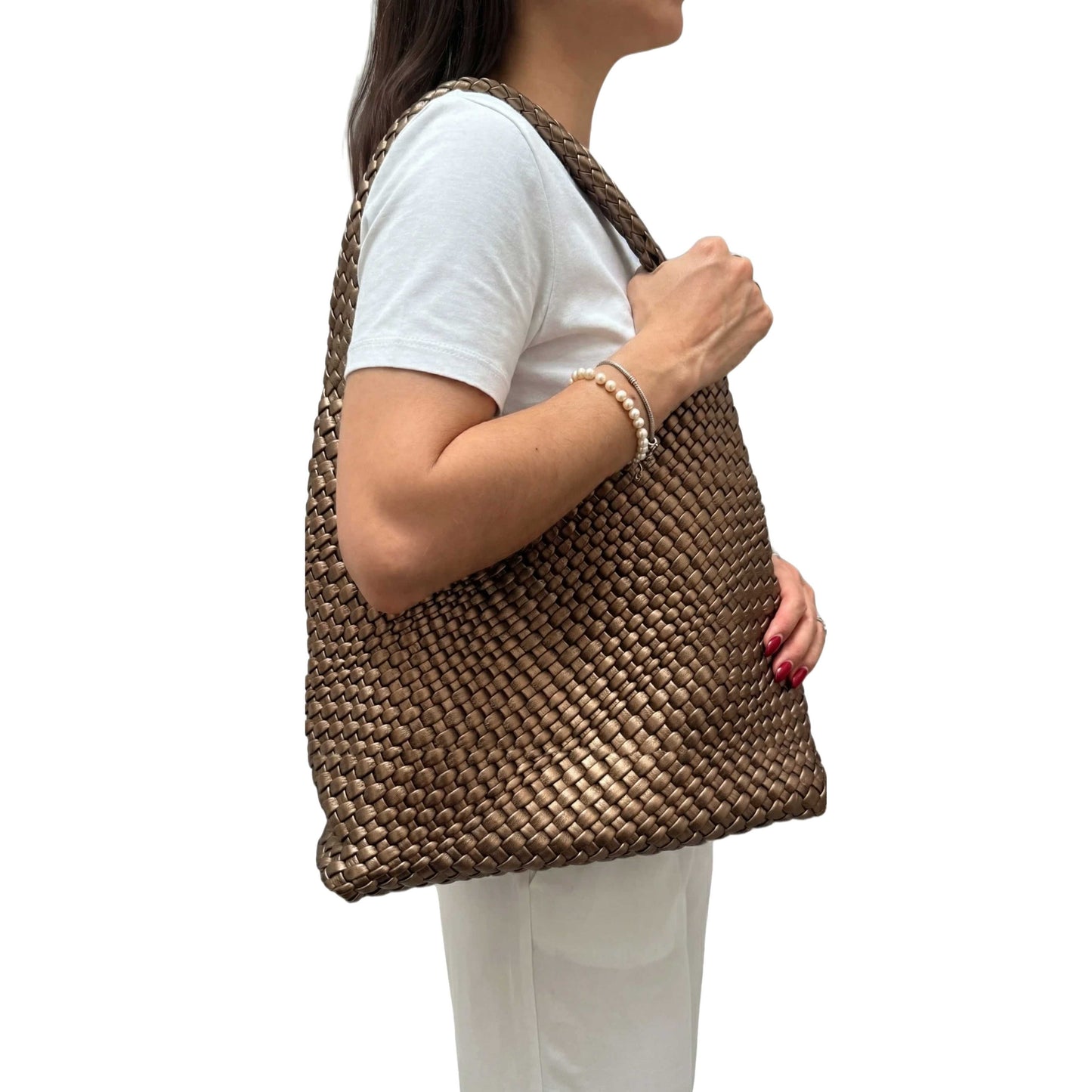 Camila Hobo Tote - Bronce