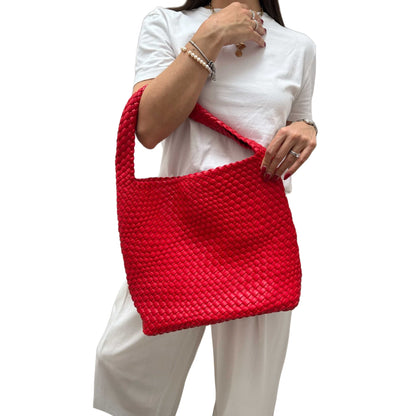 Camila Hobo Tote - Rojo