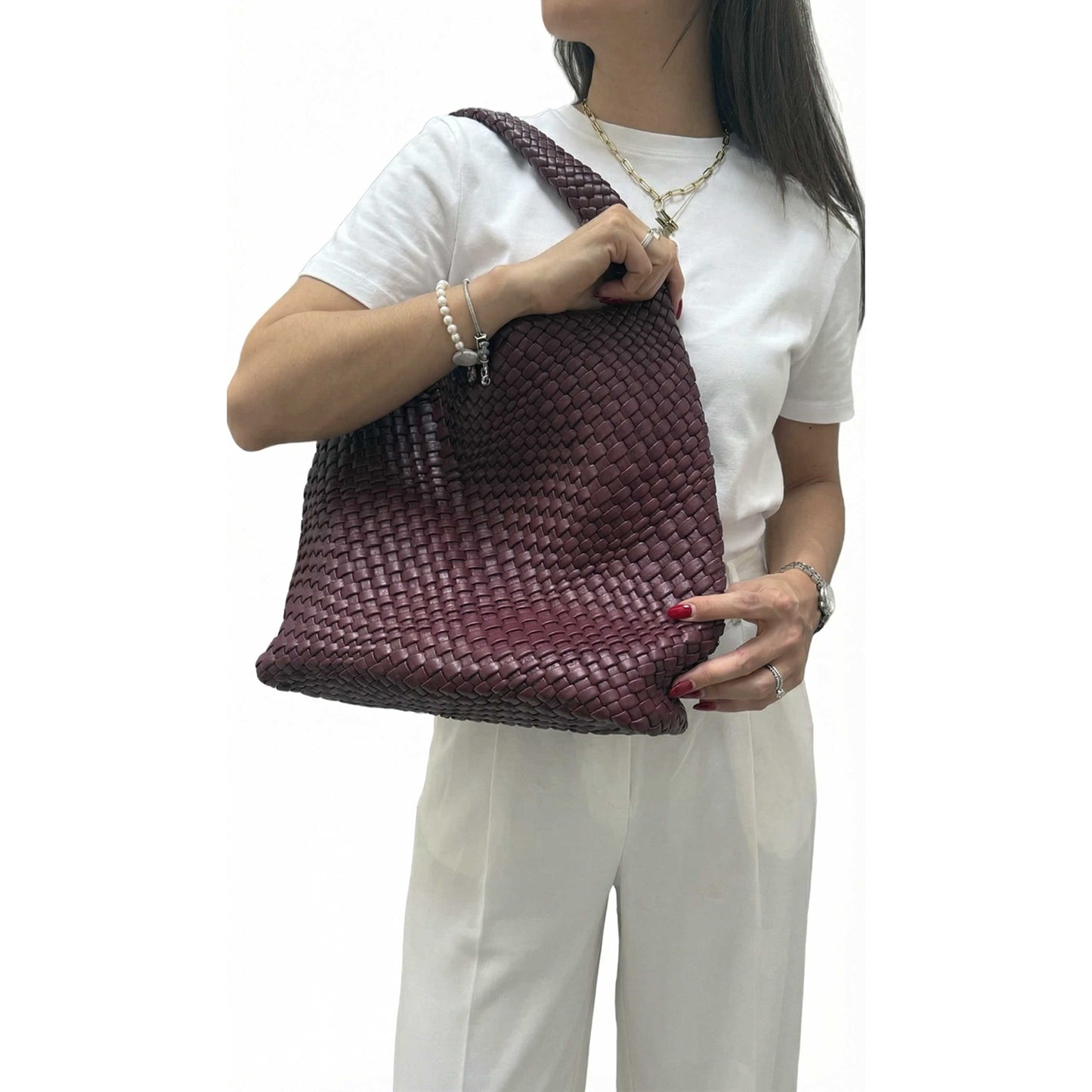 Camila Hobo Tote - Vino