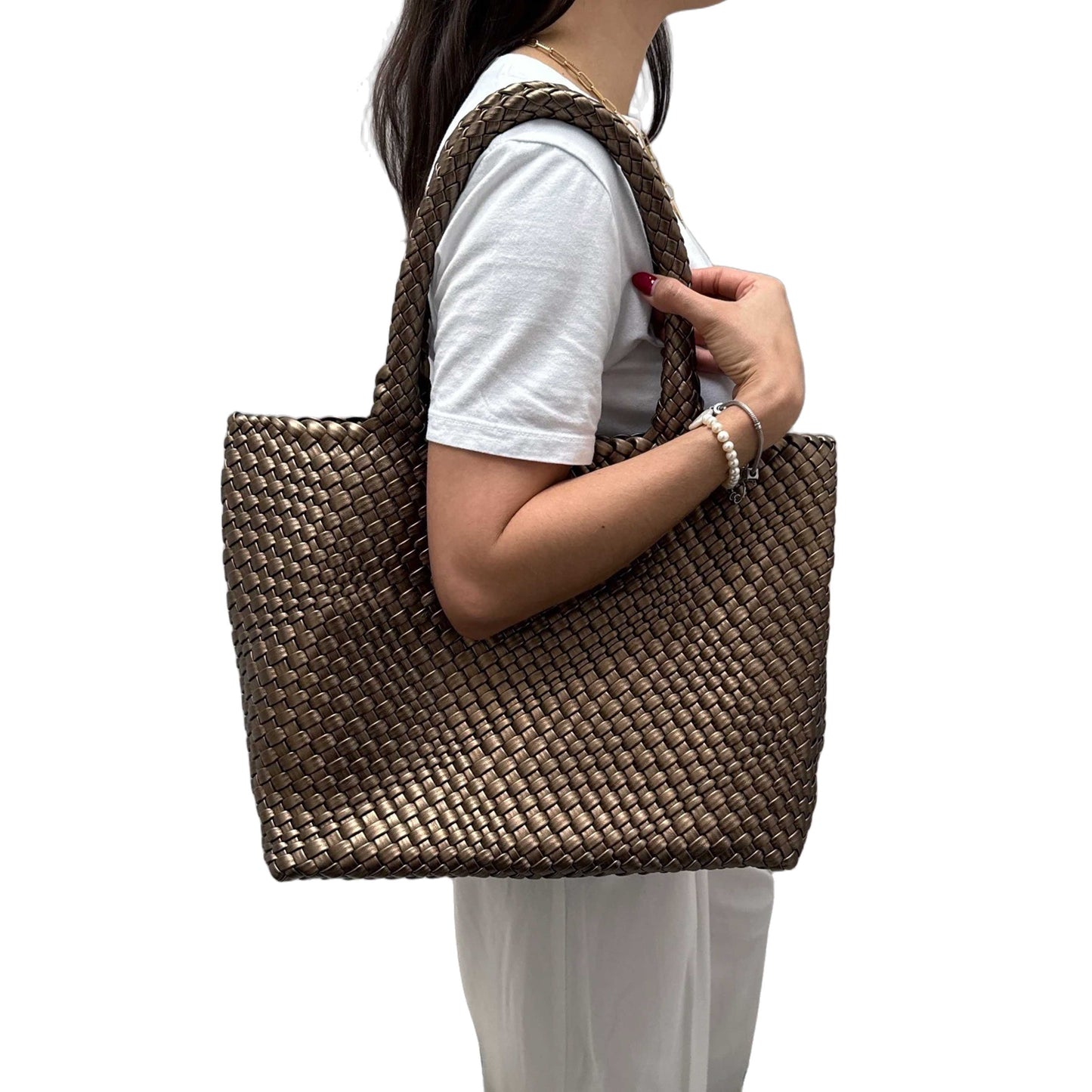 Karola Hobo Tote - Bronce
