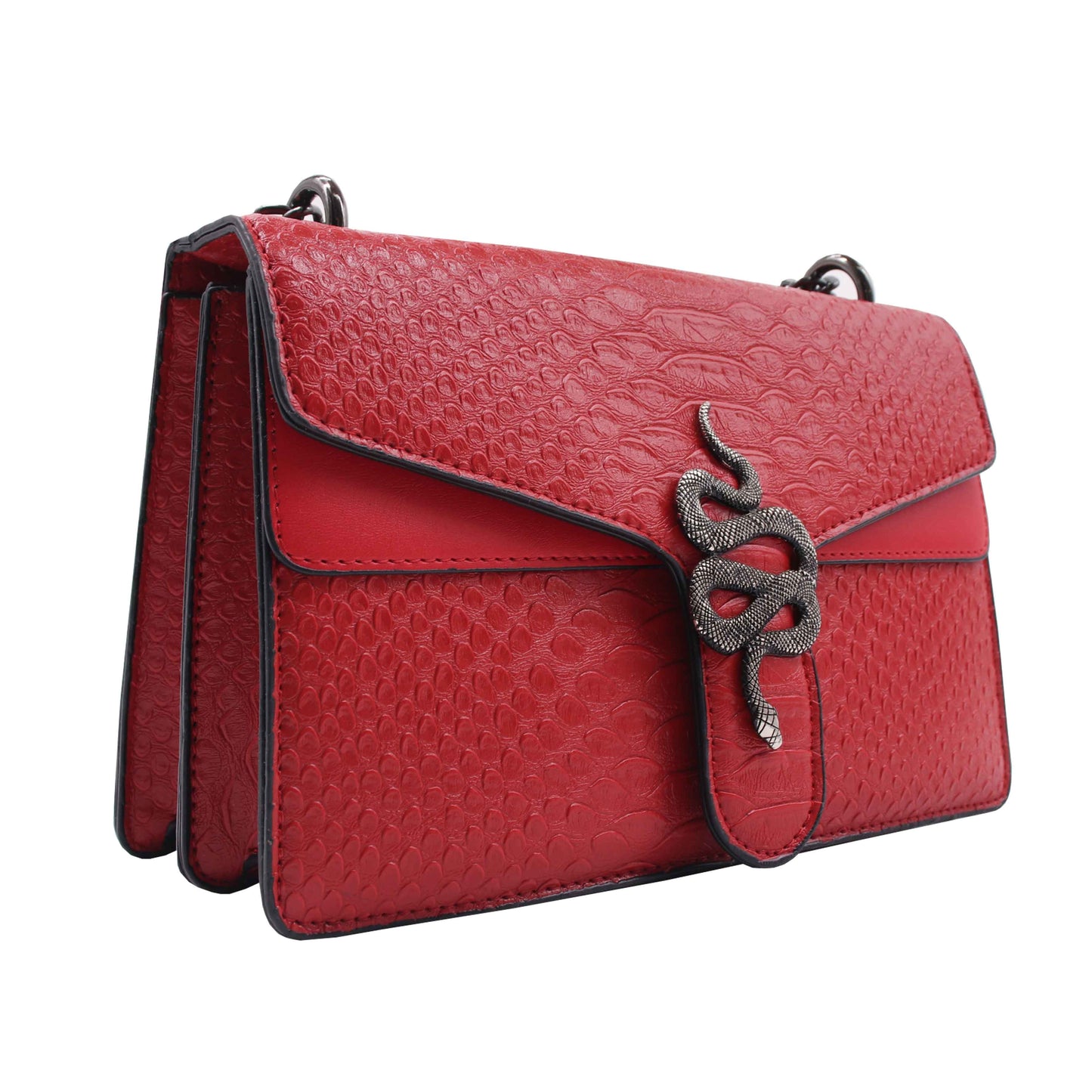 Pia Crossbody - Caimán - Rojo