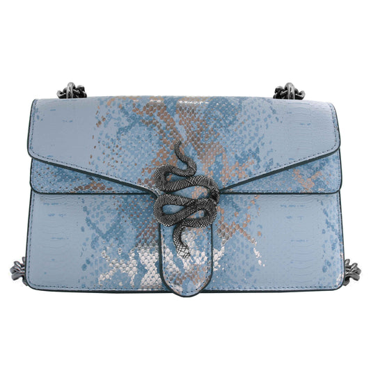 Pia Crossbody - Serpiente - Azul