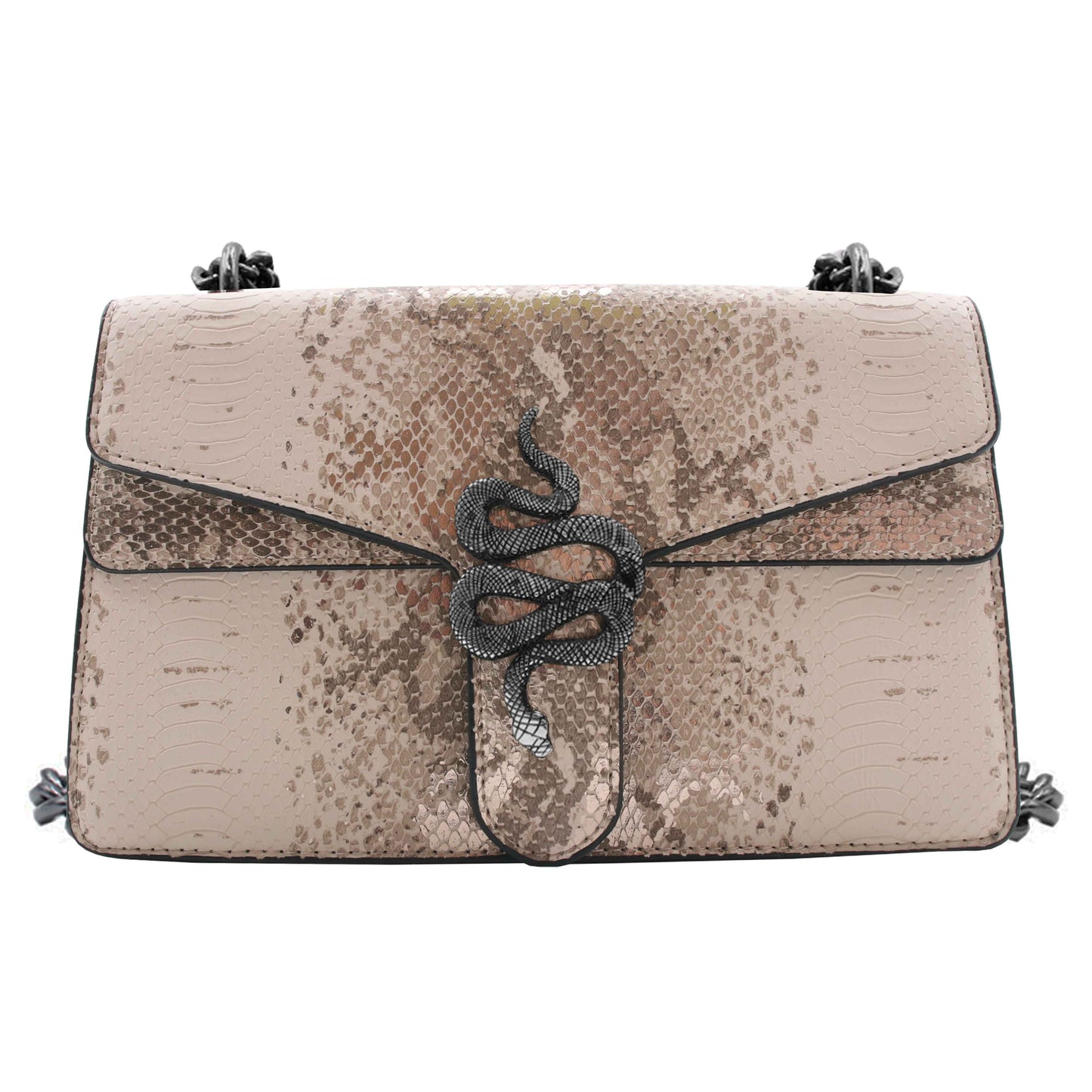 Pia Crossbody - Serpiente - Mocca