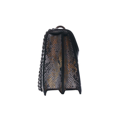 Pia Crossbody - Serpiente - Negro