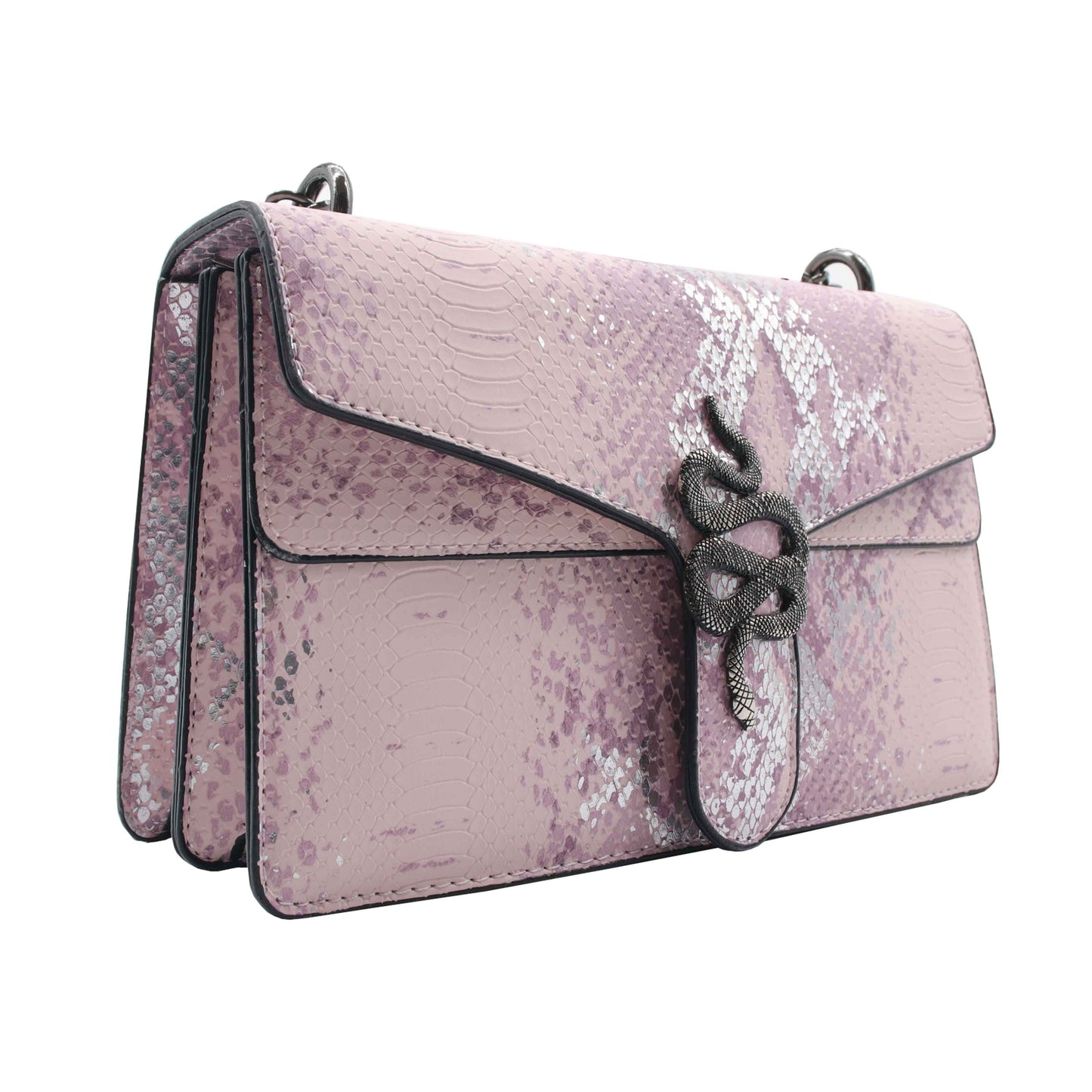 Pia Crossbody - Serpiente - Rosa